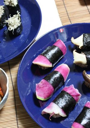 マクロビアンのヘルシー鮮やか野菜寿司 -レシピのメイン写真