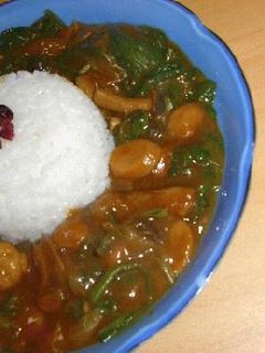 すごくおいしい!ほうれん草ときのこのカレー-レシピのメイン写真