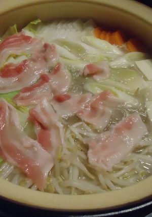ラーメンの余ったスープで塩鍋-レシピのメイン写真