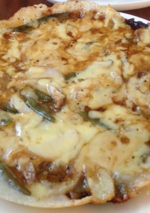 正月の残ったお餅でチーズとろ～り餅ピザ-レシピのメイン写真