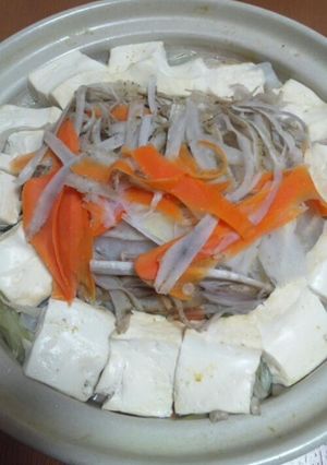 鶏ダンゴボウ鍋-レシピのメイン写真