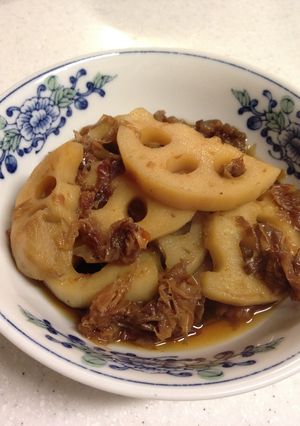 れんこんのカツオ煮-レシピのメイン写真