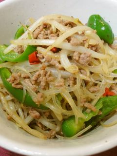 春雨と挽肉のピリ辛炒め-レシピのメイン写真