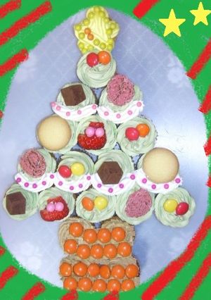 クリスマス♡カップケーキでツリー-レシピのメイン写真
