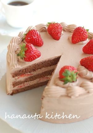 苺のチョコレートショートケーキ-レシピのメイン写真