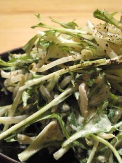 水菜ともやしのごまたっぷりマヨサラダ♪-レシピのメイン写真