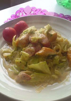野菜沢山☆豆乳でチーズクリームパスタ-レシピのメイン写真