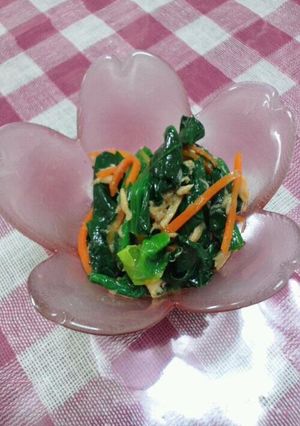 ごま油香るほうれん草のシーチキン和え-レシピのメイン写真