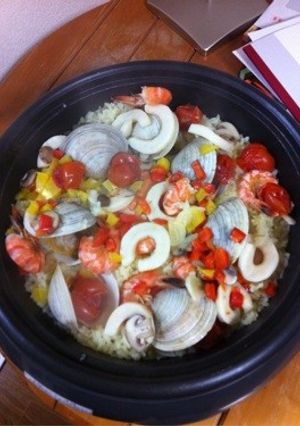 ホットプレートで簡単パエリア-レシピのメイン写真