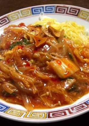 冬のキムラ君サンラータンあんかけ焼きそば-レシピのメイン写真