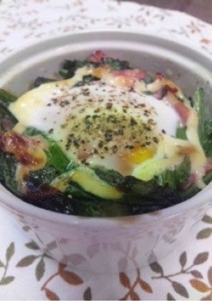 ほうれん草のココット-レシピのメイン写真
