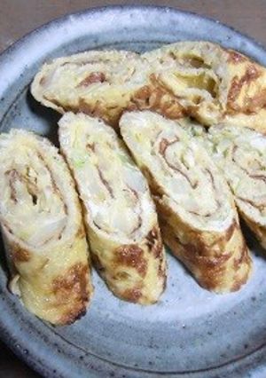 きざみ生姜とキャベツの卵焼き-レシピのメイン写真