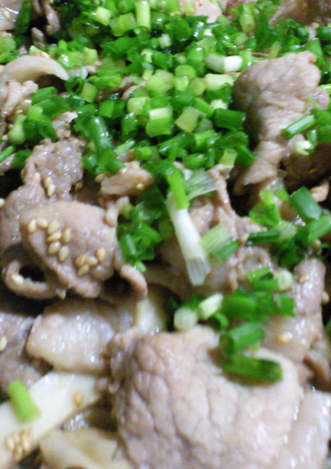 エリンギと豚肉のショウガ炒め-レシピのメイン写真