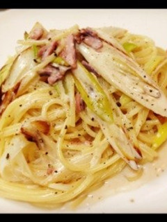 ⁂妻も驚き⁂いかの塩辛のクリームパスタ-レシピのメイン写真