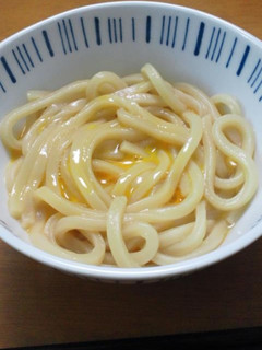 簡単 釜玉うどん風-レシピのメイン写真