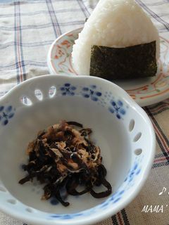 ご飯のお供♪「昆布の佃煮とおかかマヨ」-レシピのメイン写真