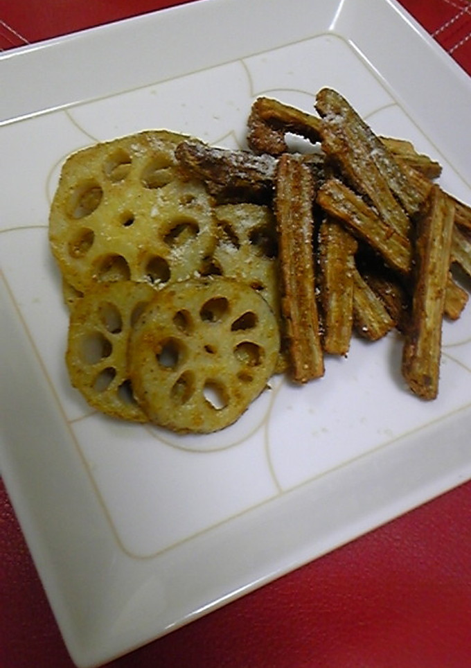 れんこんとゴボウのスパイシー揚げ-レシピのメイン写真