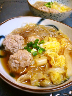 たっぷり白菜と肉団子のスープ-レシピのメイン写真