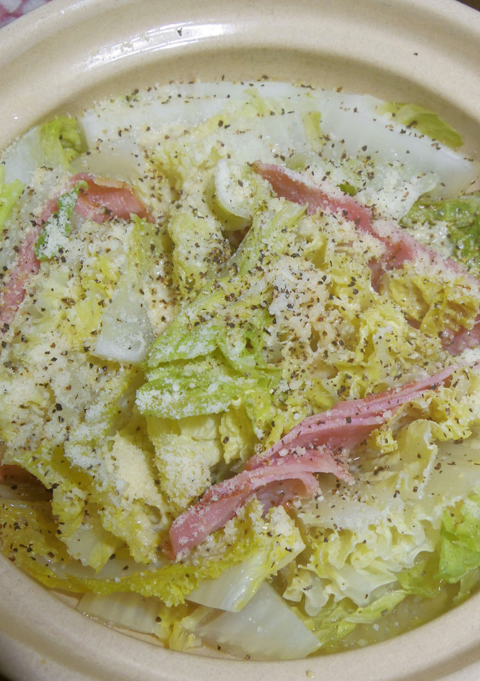 簡単！白菜とベーコンのコンソメ蒸し煮-レシピのメイン写真