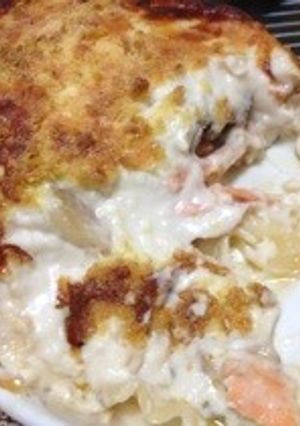 うちの味♪ サーモンと茸のグラタン-レシピのメイン写真