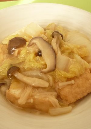 ✿塩麹きのこで作る✿厚揚げと白菜の煮物-レシピのメイン写真