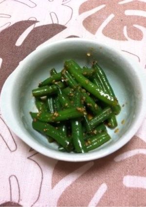 インゲンの胡麻和え♪-レシピのメイン写真