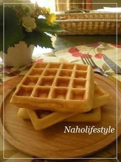 ふわふわ~♪プレーンワッフル*。゜-レシピのメイン写真