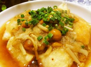 なめことえのきのみぞれ餡♡揚げだし揚げ餅-レシピのメイン写真