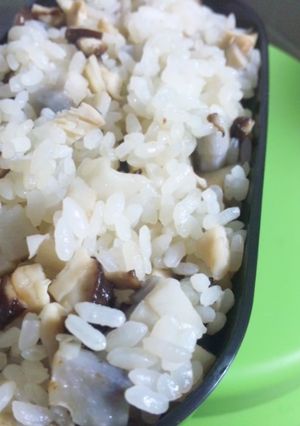 お弁当に!れんこんとしいたけのごはん-レシピのメイン写真