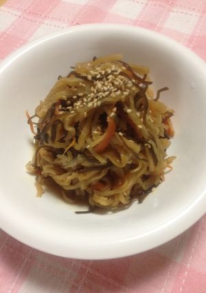 切干大根と生姜の煮物-レシピのメイン写真
