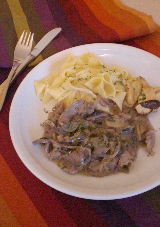 スイス　豚肉のきのこクリームソース煮込み-レシピのメイン写真
