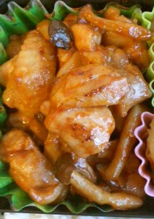鶏もも肉としめじのマヨケチャ炒め(^^♪-レシピのメイン写真