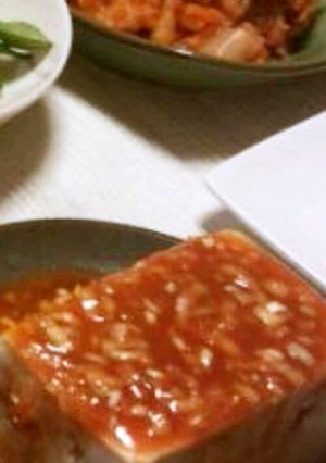 やみつき!!韓国風豆腐-レシピのメイン写真