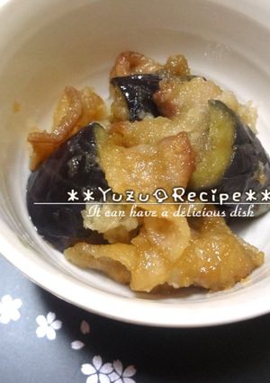 もてレシピ?豚肉とナスの揚げびたし**-レシピのメイン写真