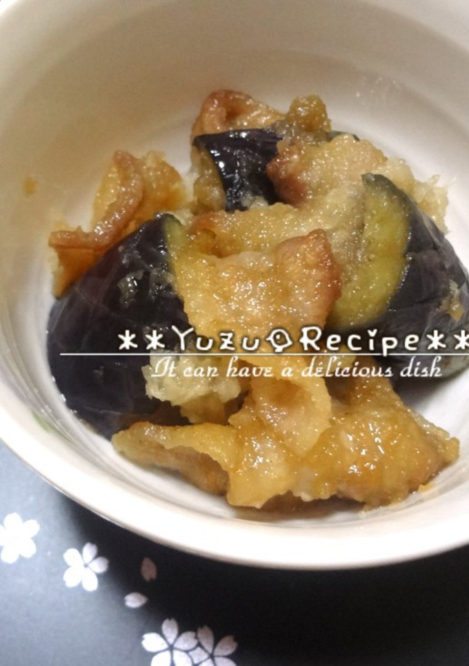 もてレシピ？豚肉とナスの揚げびたし＊＊-レシピのメイン写真