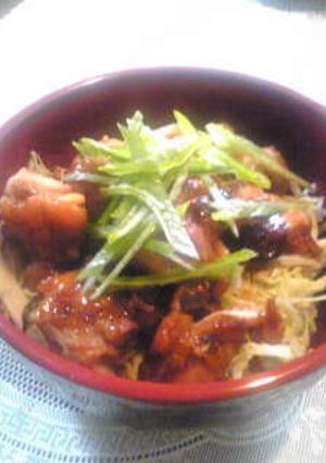 ガッツリ！鶏の甘照り丼-レシピのメイン写真