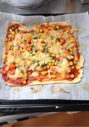 おからとホットケーキミックスの薄焼きピザ-レシピのメイン写真