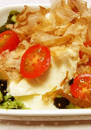 簡単✿ごまが香るお豆腐とレタスのサラダ✿-レシピのメイン写真