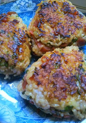 ◆カリカリ梅と大葉の焼きおにぎり◆-レシピのメイン写真
