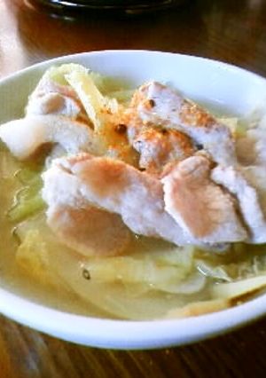 ニンニク、ショウガと白菜の鍋(超美味)-レシピのメイン写真