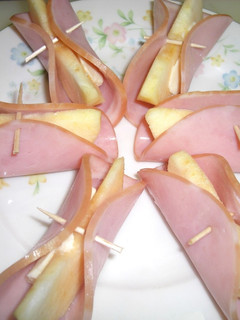 ハムチーリンゴ-レシピのメイン写真