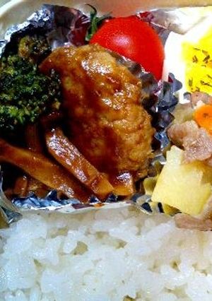 超簡単！冷凍で煮込みハンバーグお弁当用-レシピのメイン写真