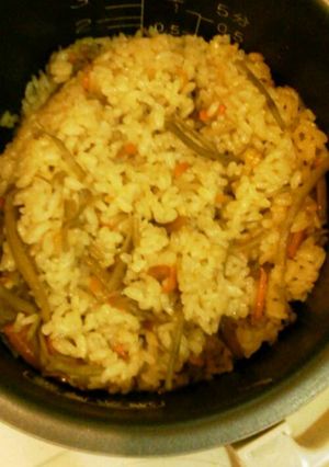 きんぴら炊き込み御飯-レシピのメイン写真