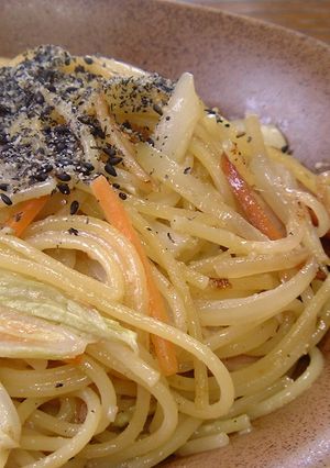 野菜たっぷり！さっぱり味噌マヨパスタ★゛-レシピのメイン写真