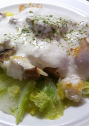 ★白身魚のホワイトソースがけ★-レシピのメイン写真