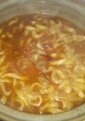簡単！インスタント×2つで坦々風うどん-レシピのメイン写真