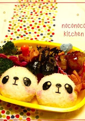 おちょぼ口パンダさん♪キャラ弁♪-レシピのメイン写真