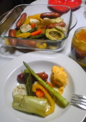 ウインナーと色々 野菜のオーブン焼き-レシピのメイン写真