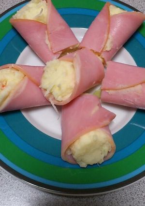 ハム巻きポテトサラダ-レシピのメイン写真