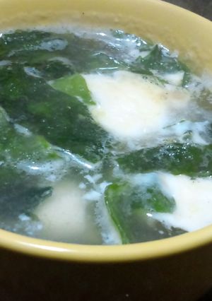 レンジで即席★たまごわかめスープ-レシピのメイン写真